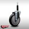Service Caster 5'' SS Black Poly Wheel Swivel 3/4'' Expanding Stem Caster SCC-SSEX20S514-PPUB-BLK-34 - alternate 4